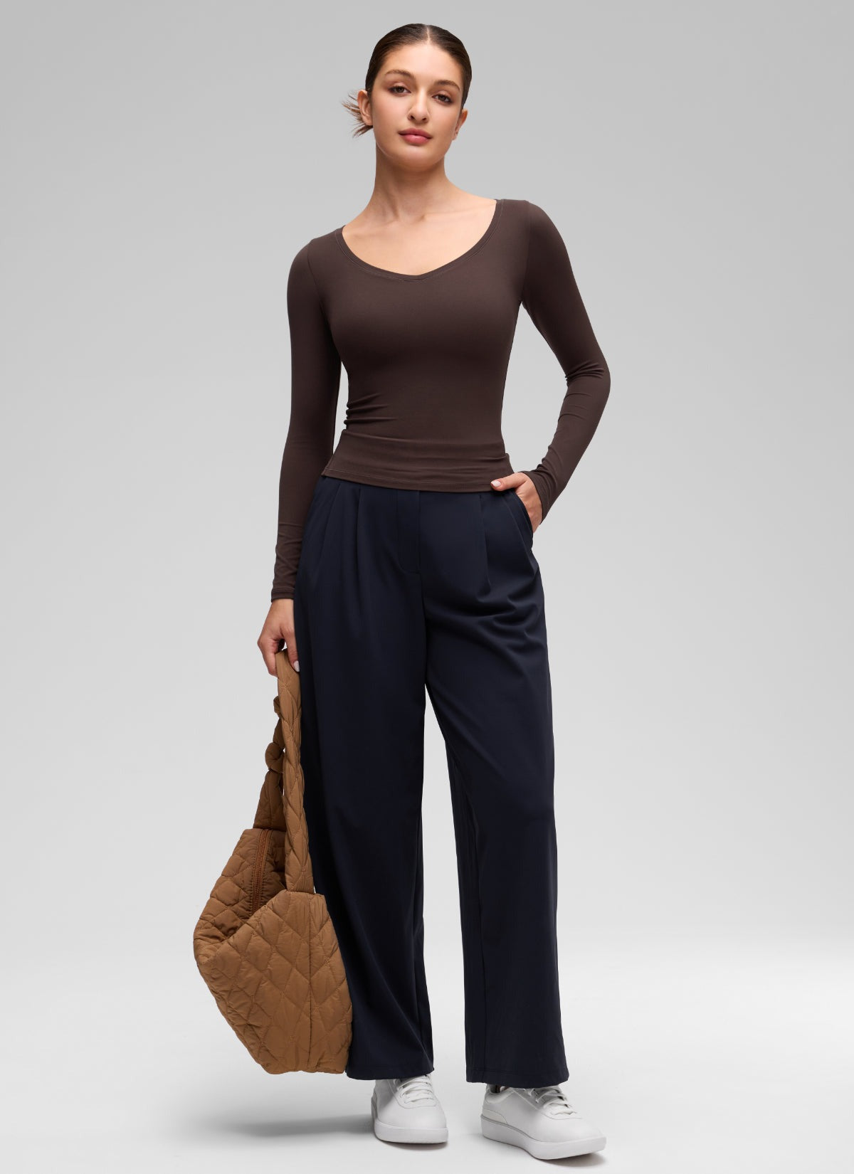 Softembrace V Neck Long Sleeve