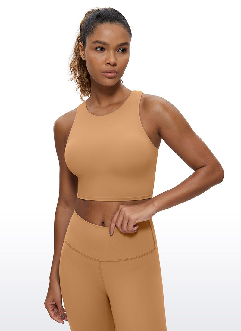 Butterluxe High Neck Built in Bra Tank