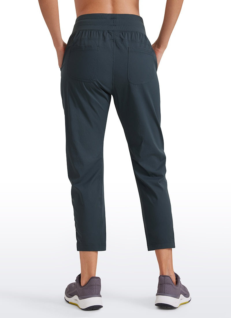 Striped Pants with Pockets 25''- Cinched Leg