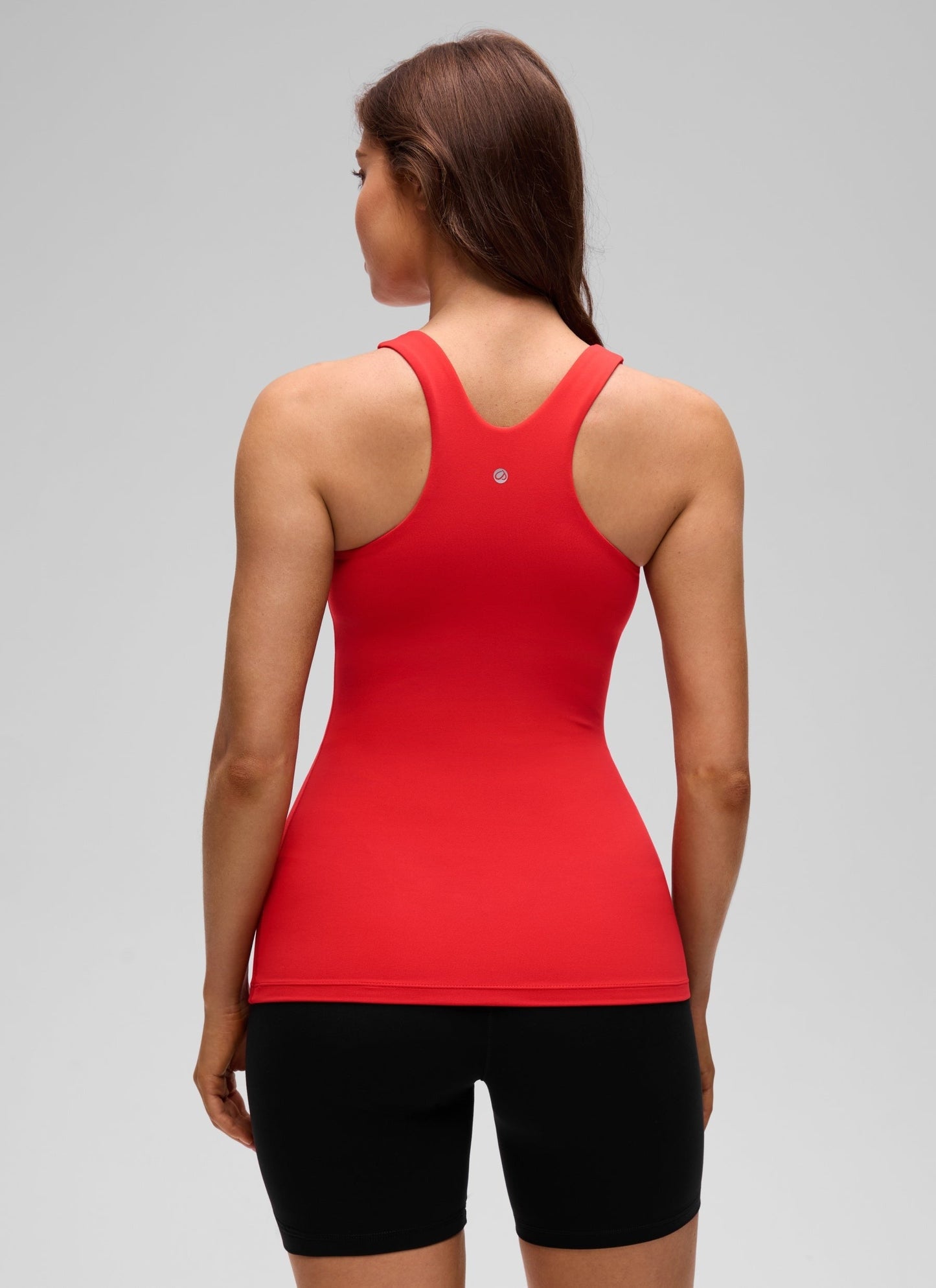 Butterluxe Hip Length Built-in Bra Tanks High Neck