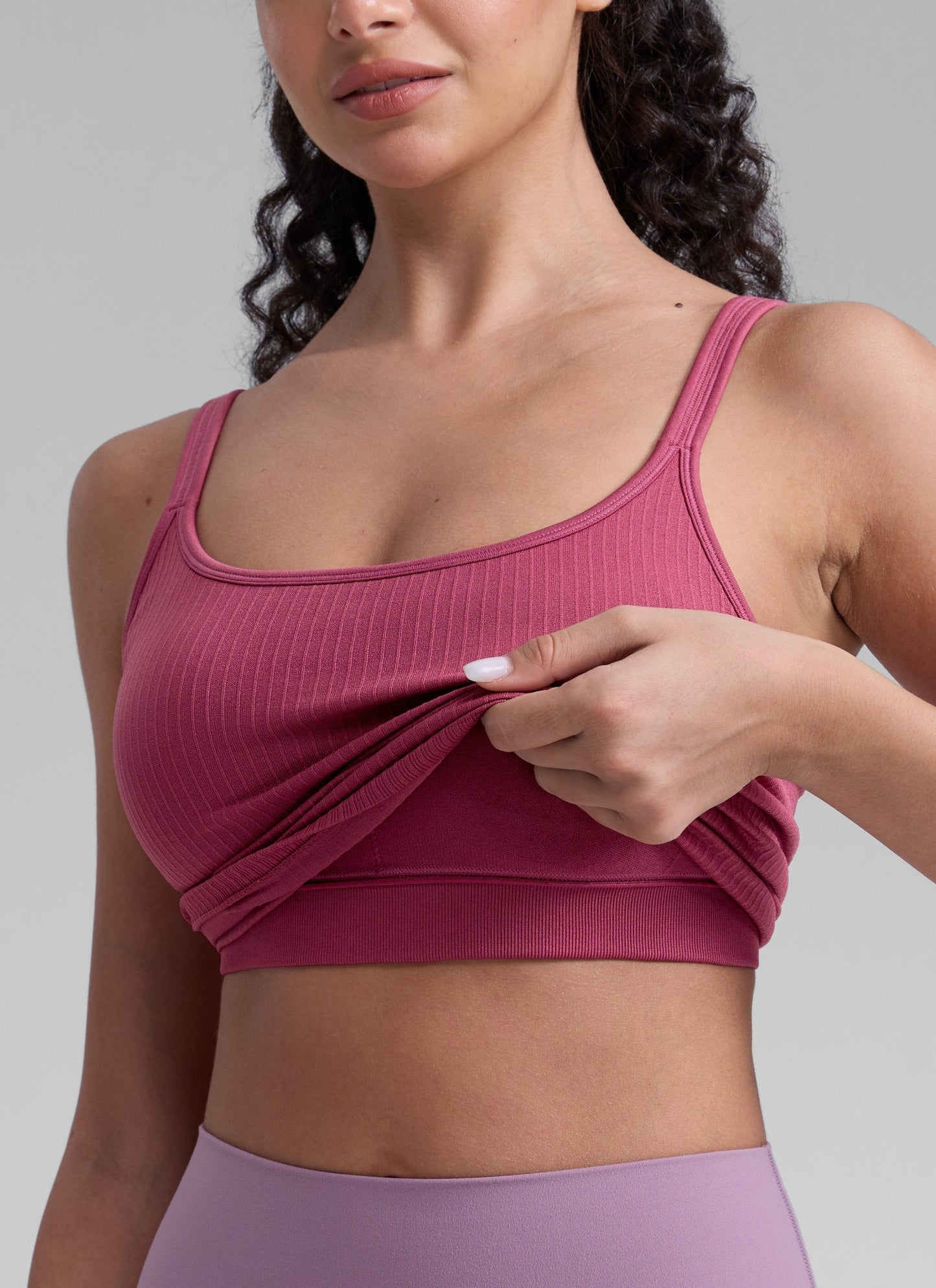 Seamless U Back Built in Bra Tank