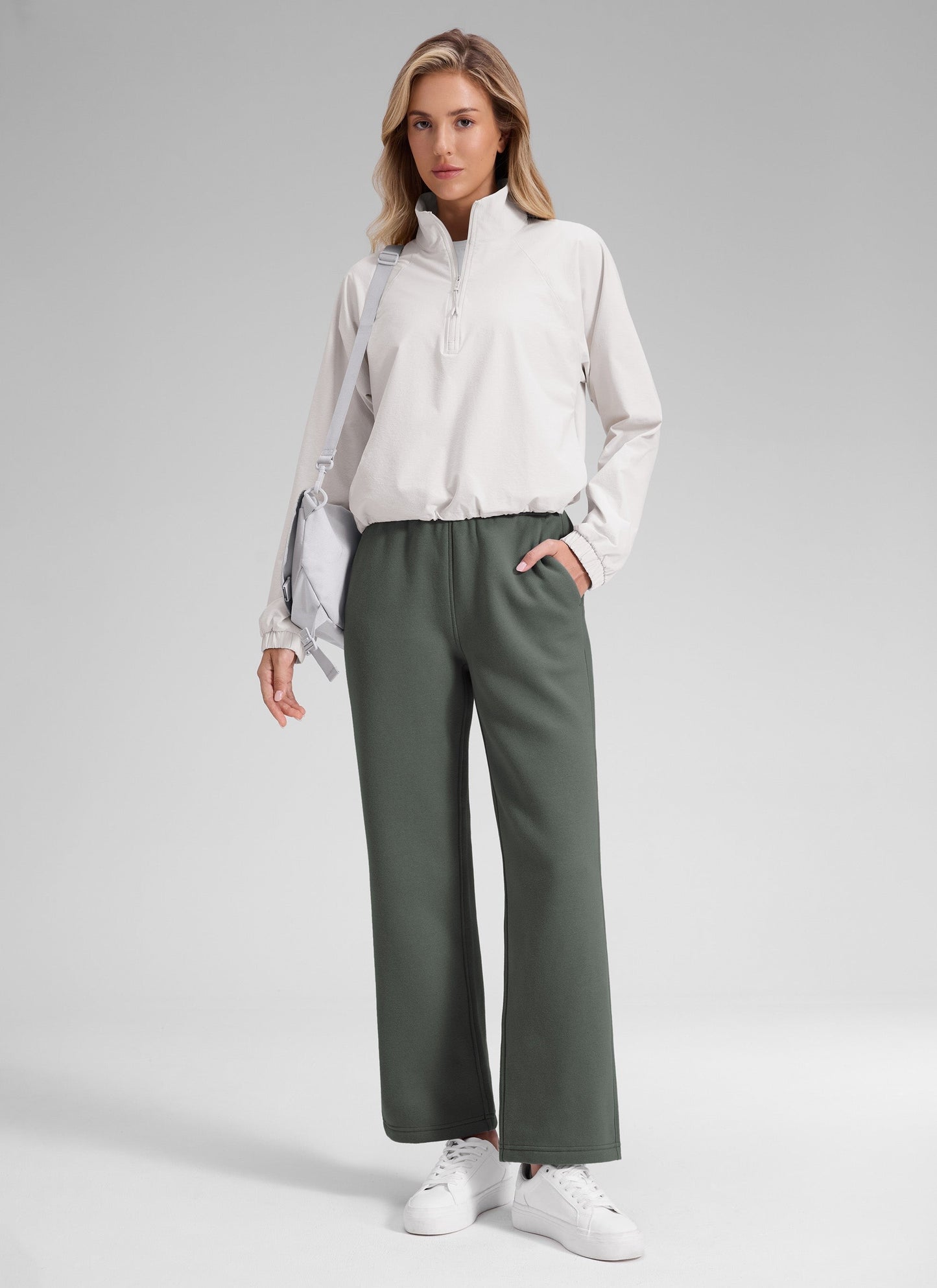 Fleece Lined Straight Leg Sweatpant 28''