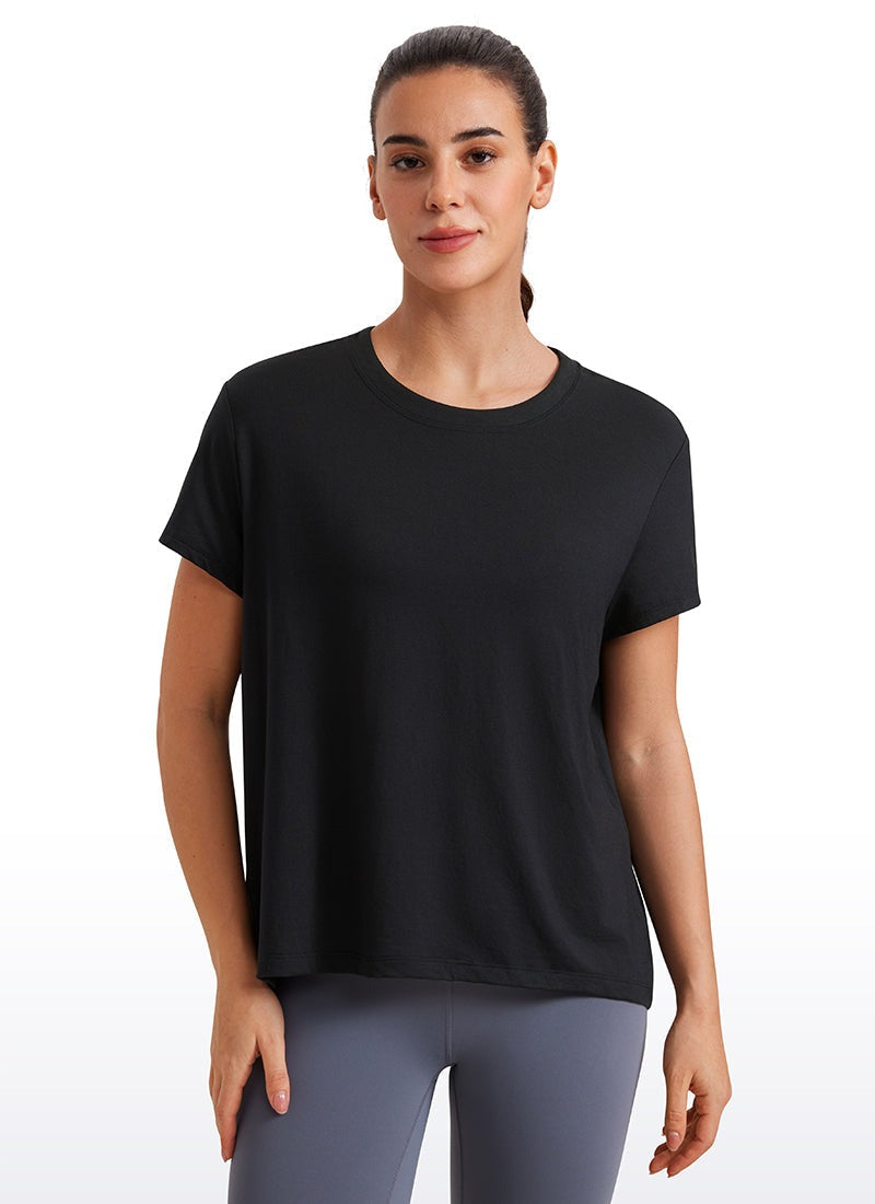 Flowy Yoga Crew Neck Short Sleeve