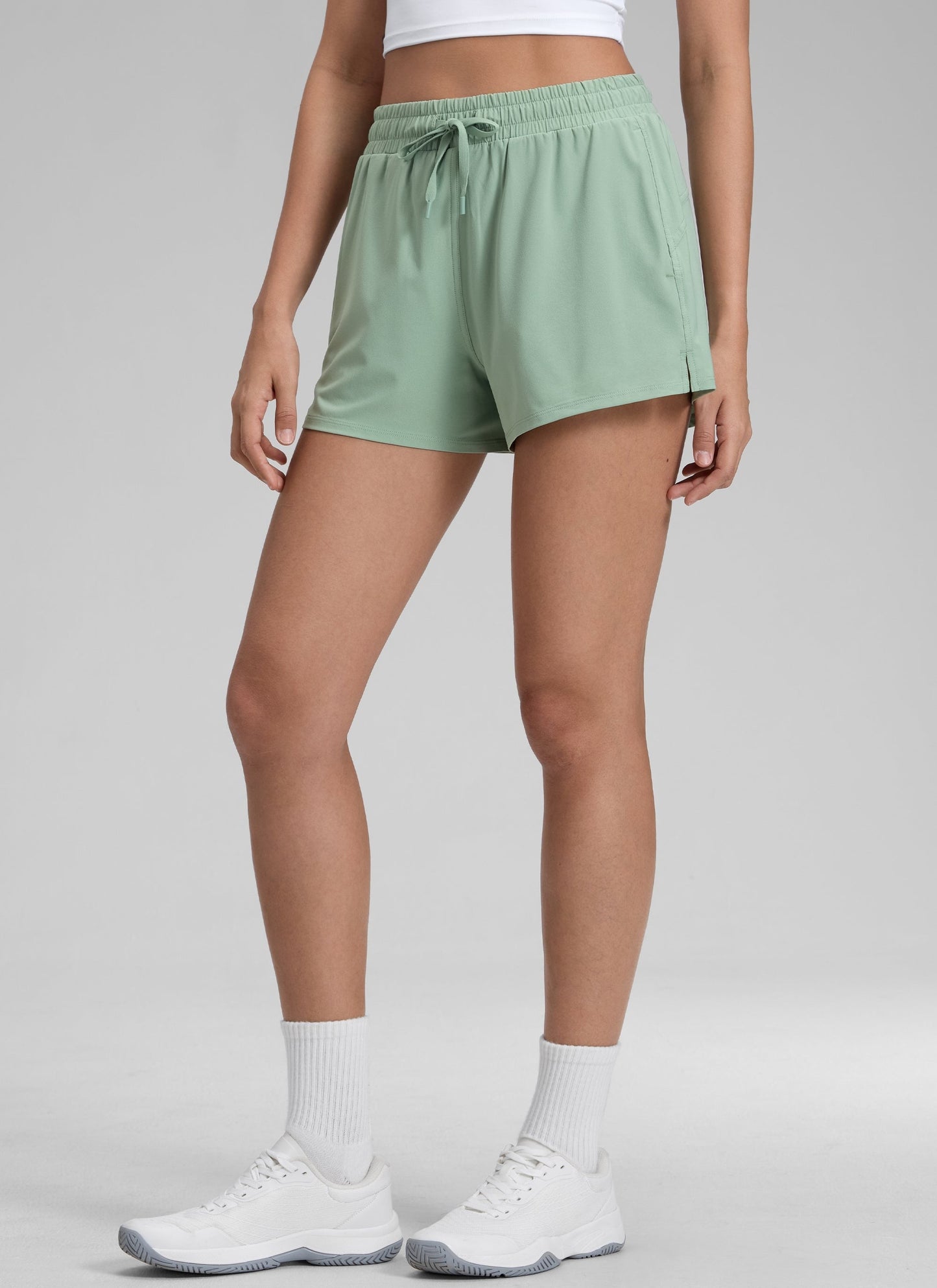 Feathery-Fit Drapey 2 in 1 High Rise Shorts