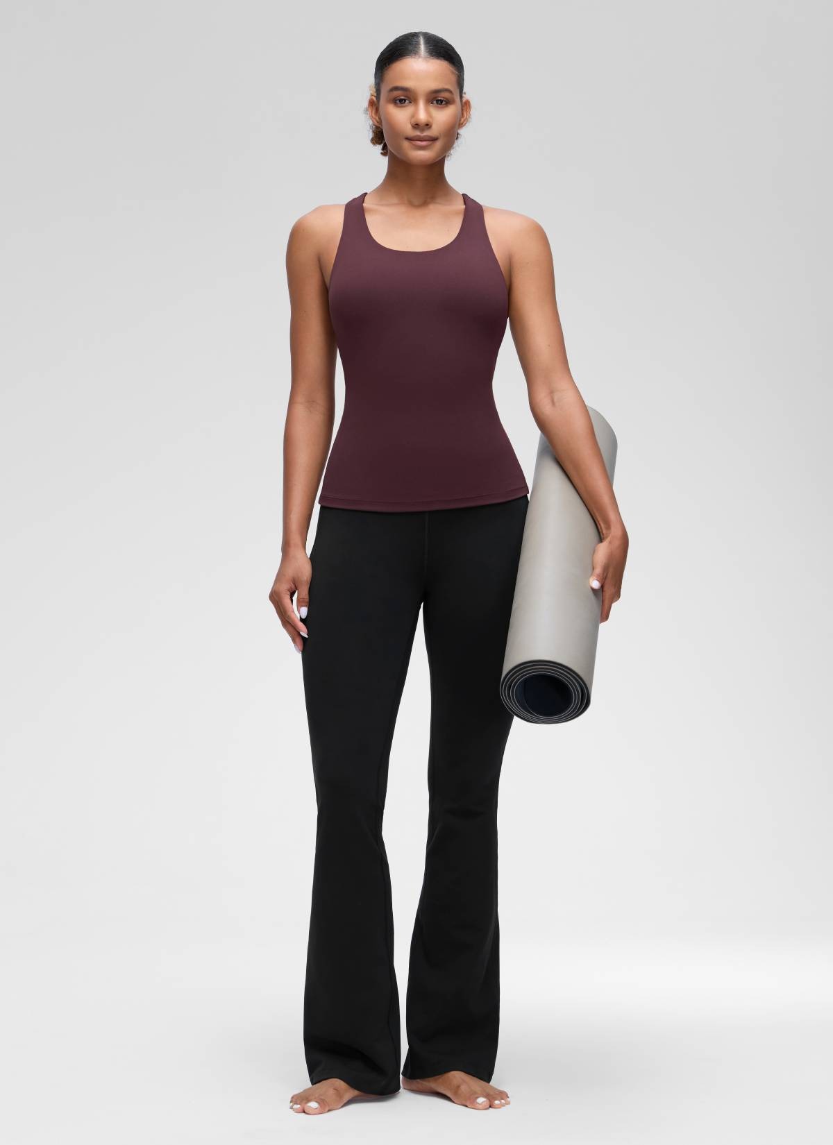 Butterluxe Waist Length Built in Bra Tank