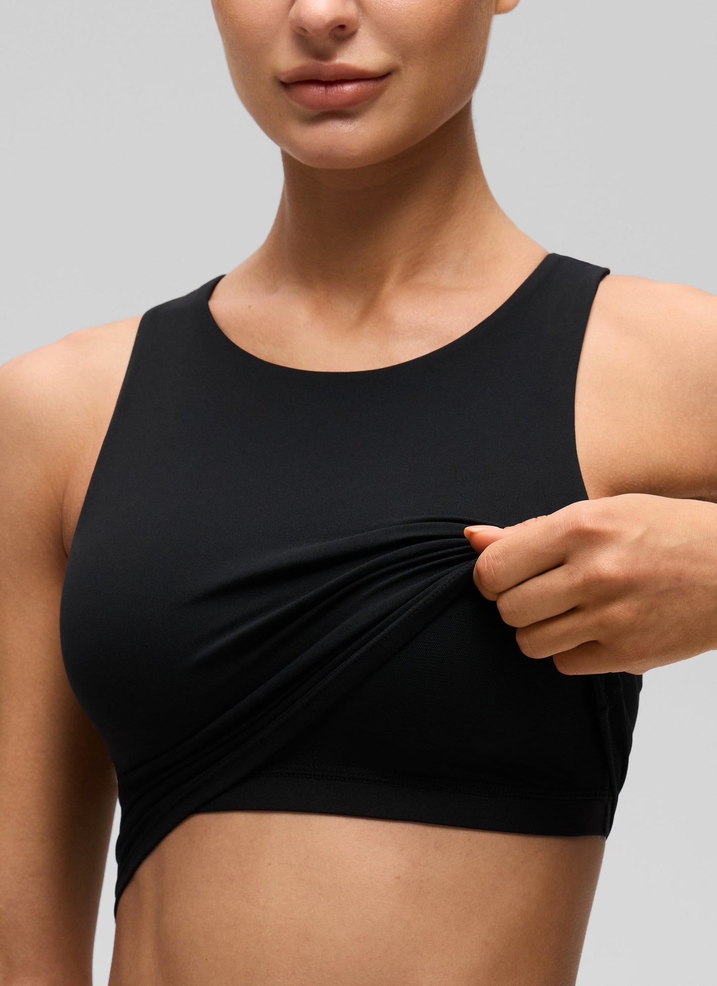 Butterluxe High Neck Built in Bra Tank