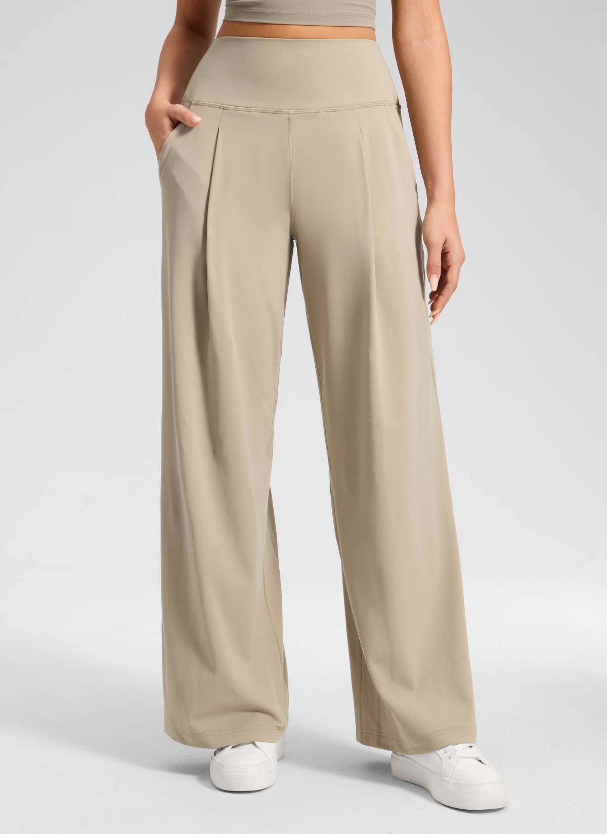 Butterluxe Front Pleated Pocket Palazzo Pant 30"