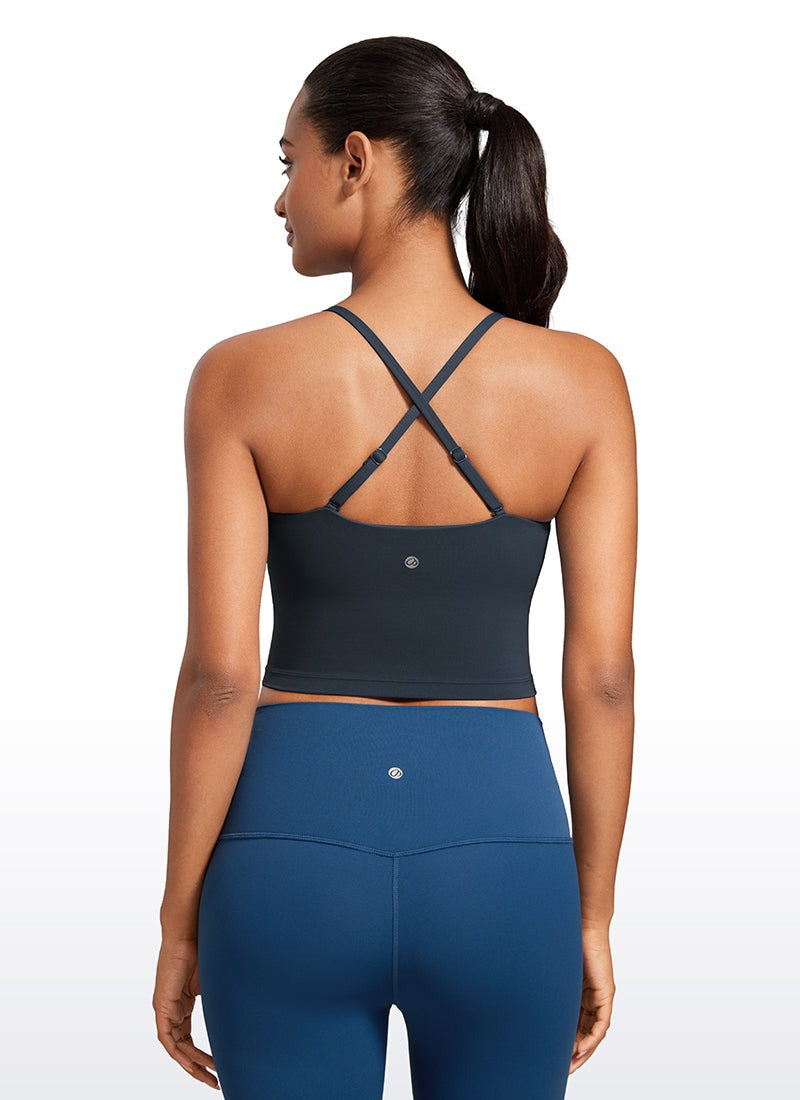 Butterluxe Built in Bra Adjustable Strap Tank