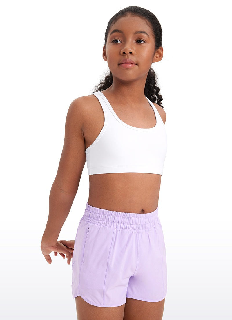 Butterluxe Girls Scoop Neck Racerback Sports Bra