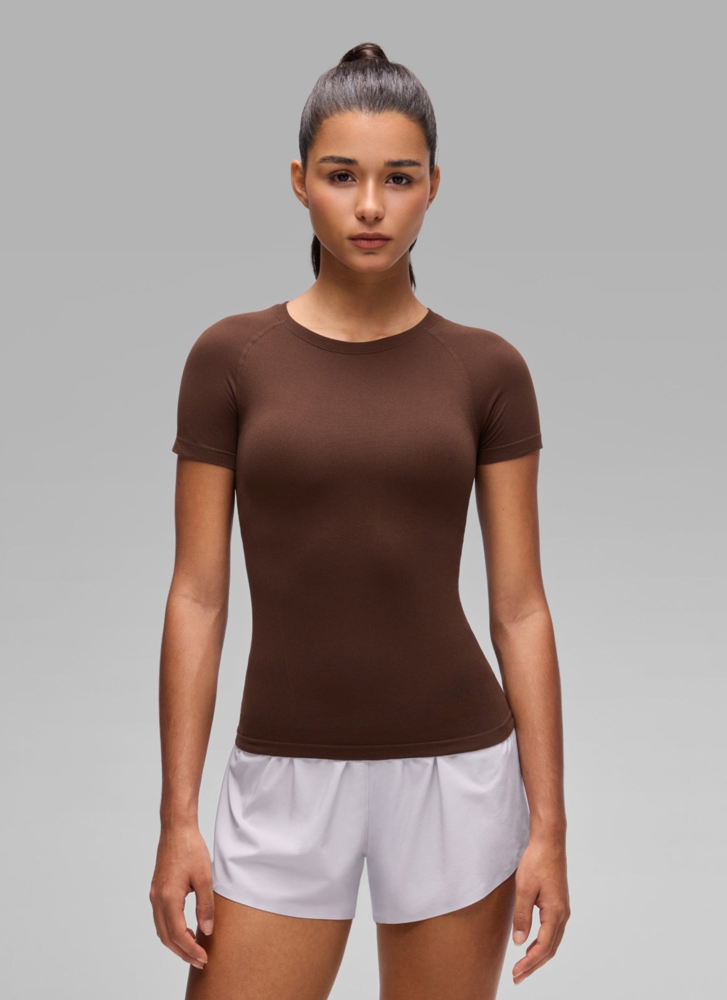 Seamless Crewneck Workout Short Sleeve