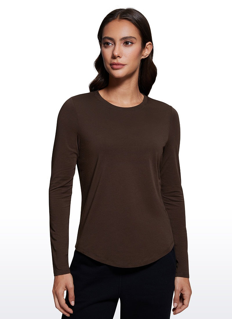 Pima Cotton Workout Long Sleeve