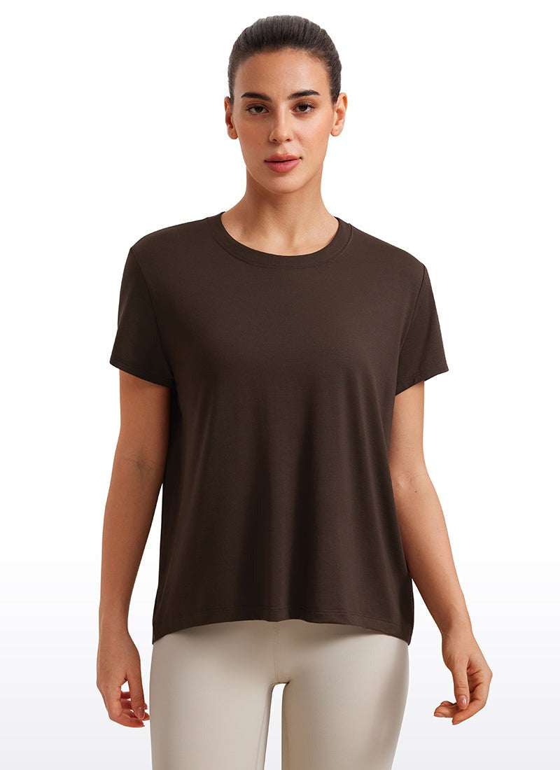Flowy Yoga Crew Neck Short Sleeve