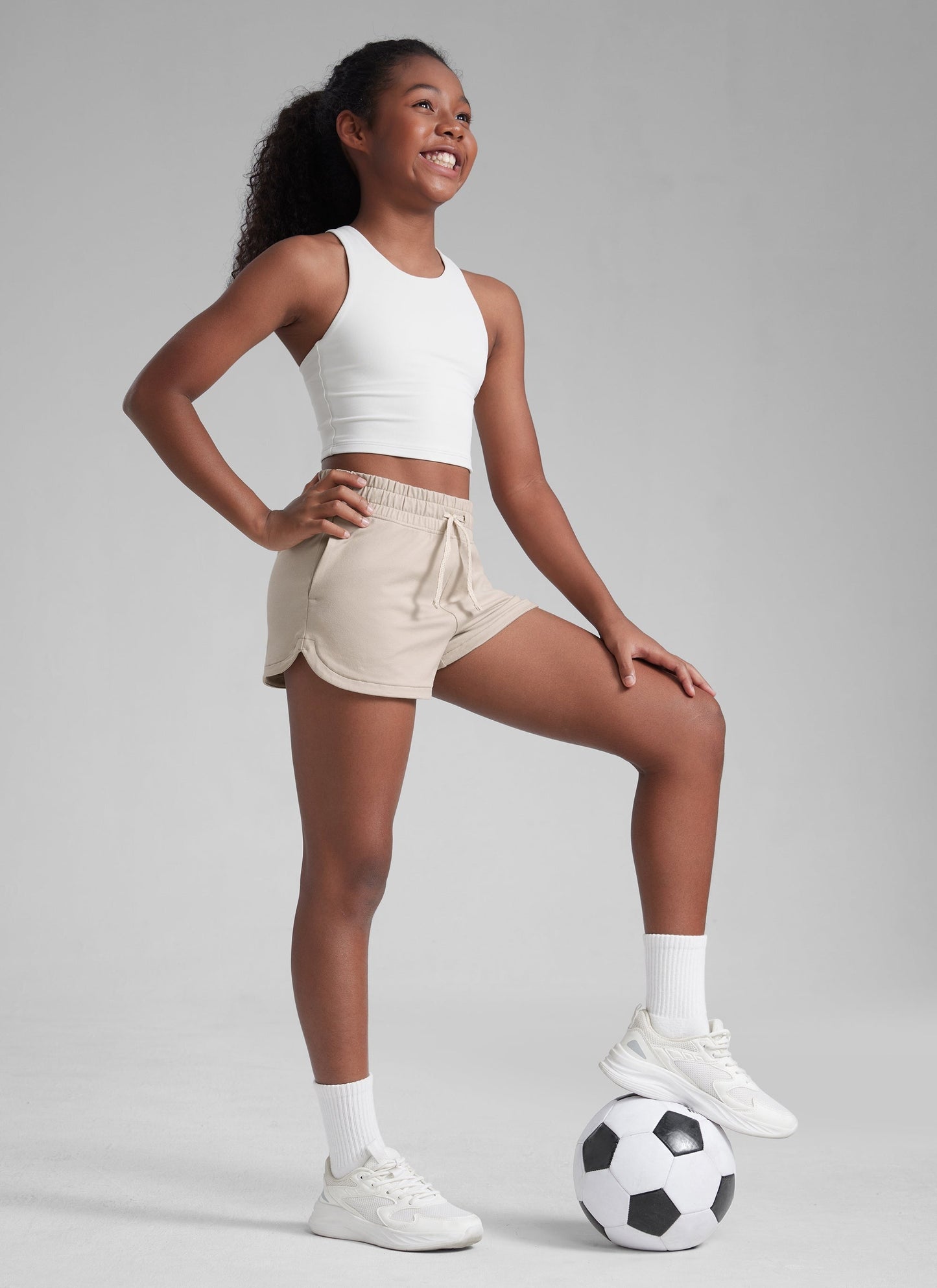 Cloud Jersey Girl Dolphin Pocket Sweat Shorts