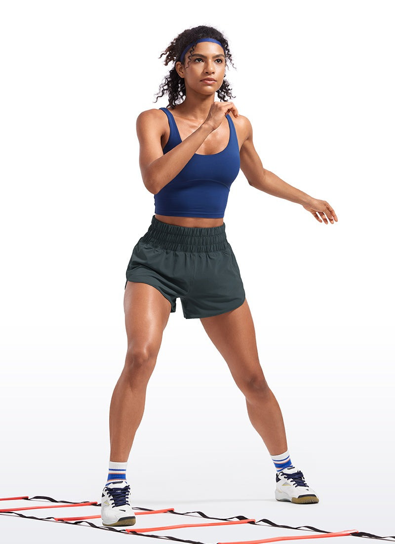 Feathery-Fit Soft Pocket High Rise Shorts 3''