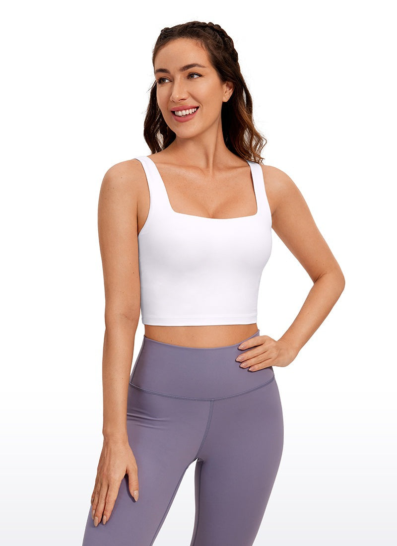 Butterluxe Square Neck Built in Bra Tank