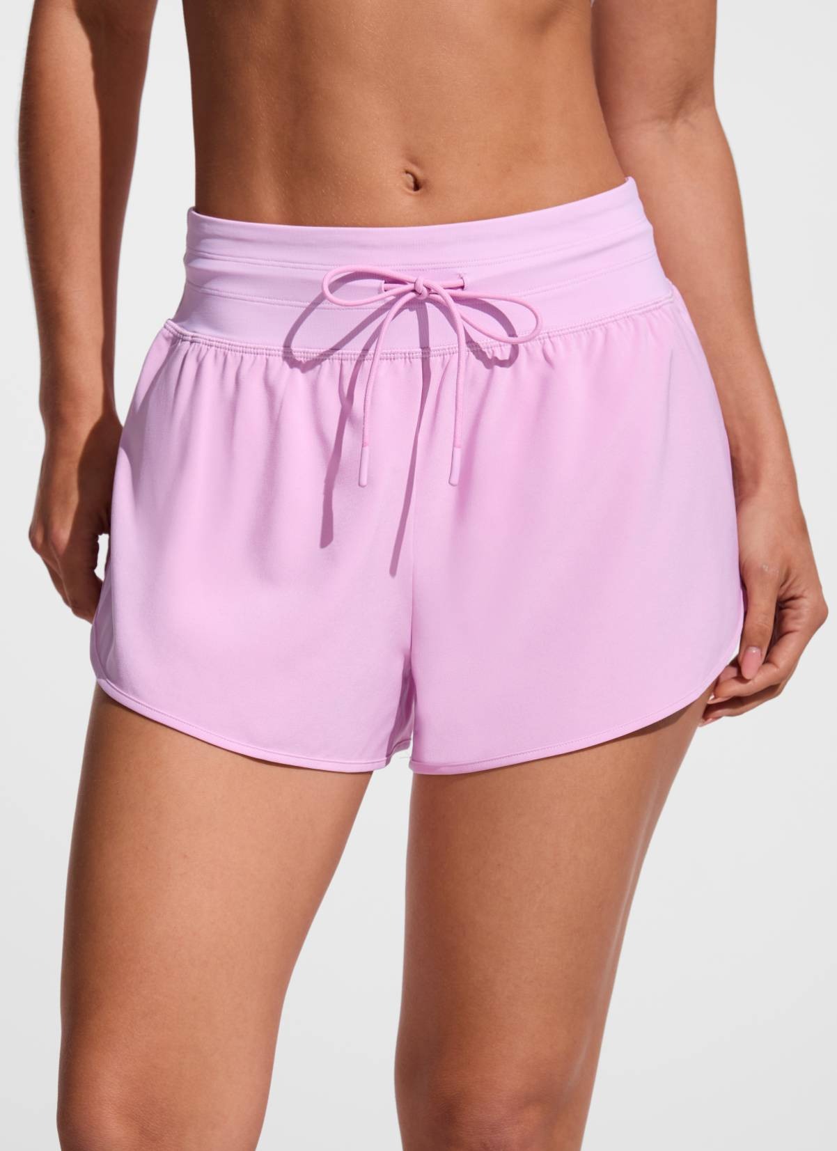 Feathery-Fit Soft Split Dolphin Board Shorts 2.5''