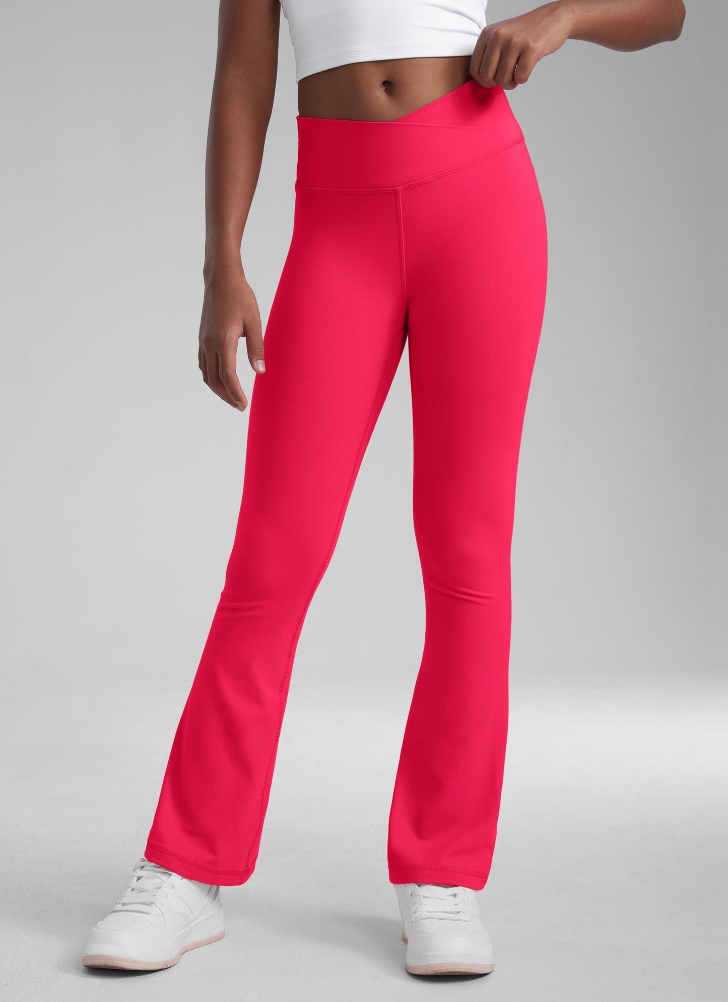 Butterluxe Girls Crossover Flare Leggings