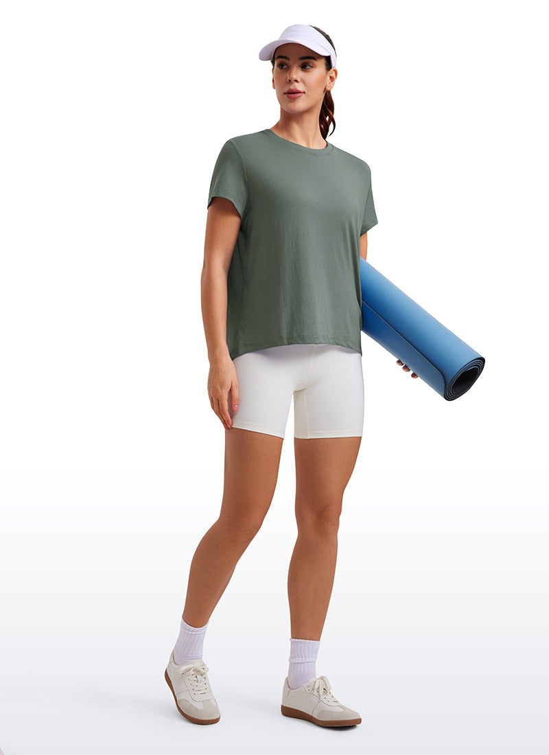 Flowy Yoga Crew Neck Short Sleeve