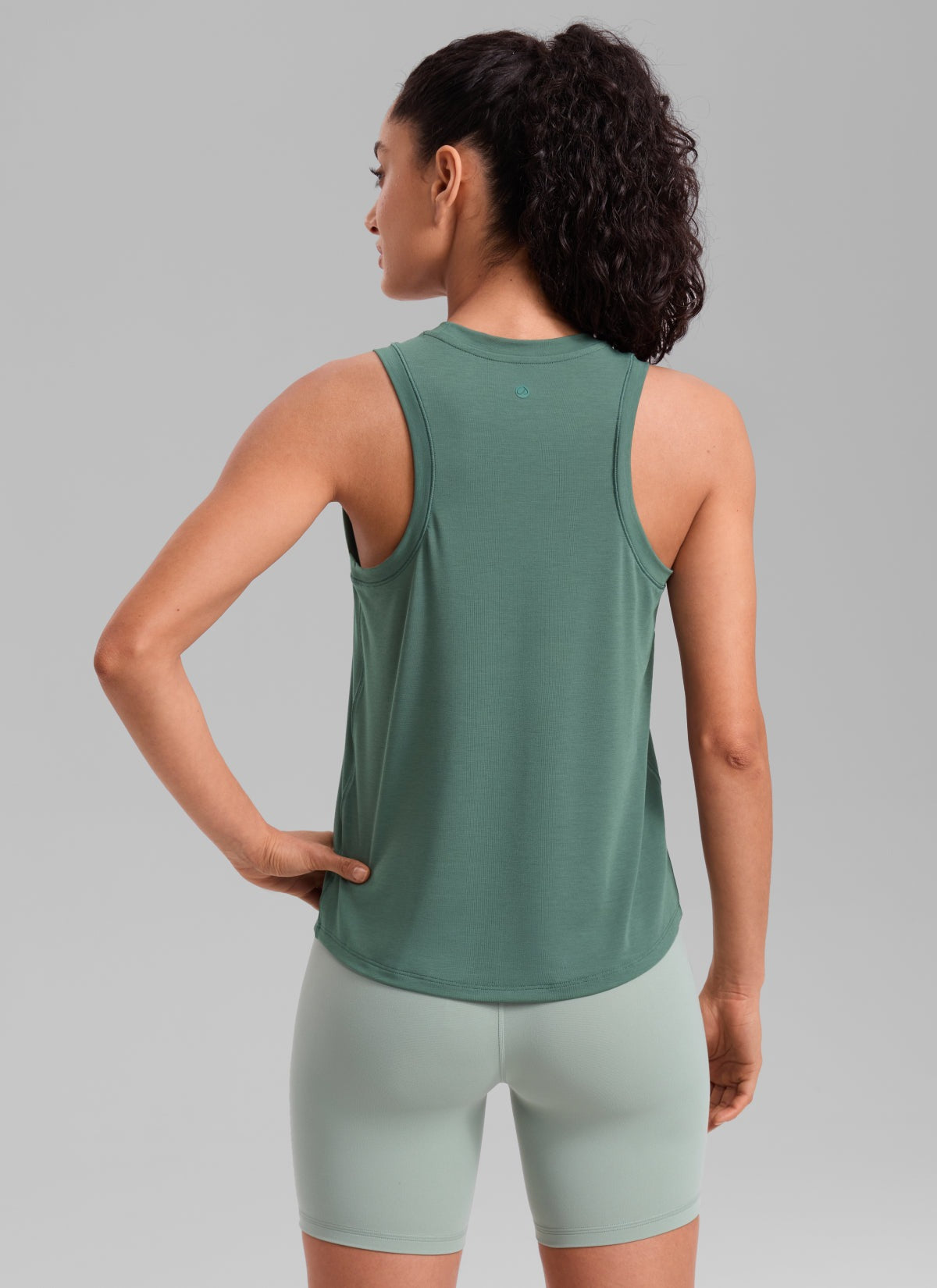 Quick Dry Racerback Hip Length Tank