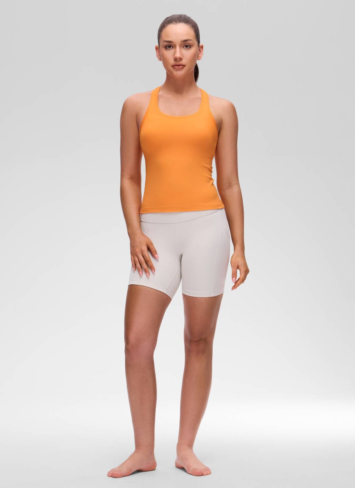 Butterluxe Racerback Waist Length Tank