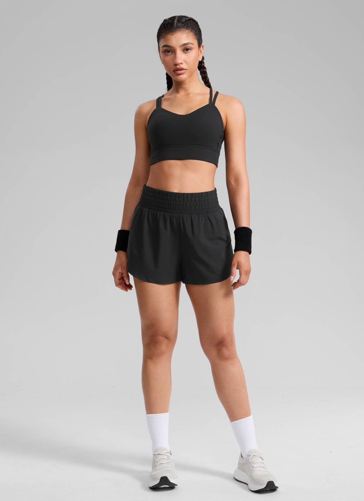 Feathery-Fit Soft High Split Dolphin Shorts 2.5"